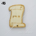 Cute Letter Paper Design Wood Bobbin Spools DIY Decoration Tools Sewing Accessories